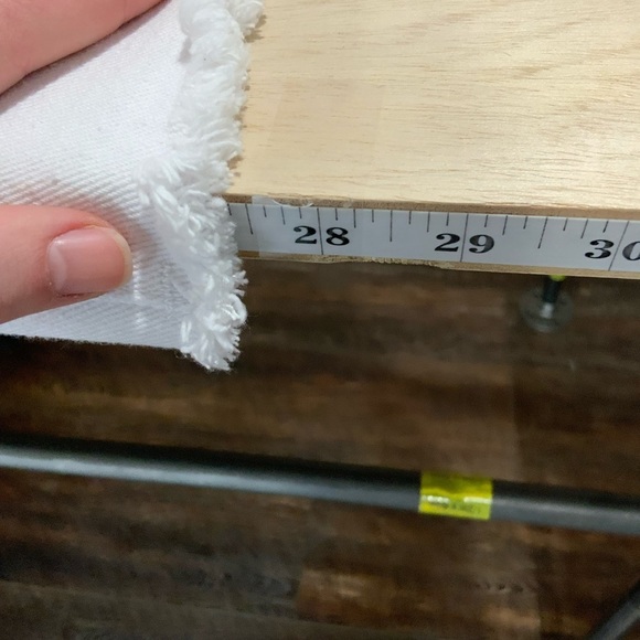 Revolve Superdown Lucy Crop Flare White Jeans B7 - Picture 13 of 13